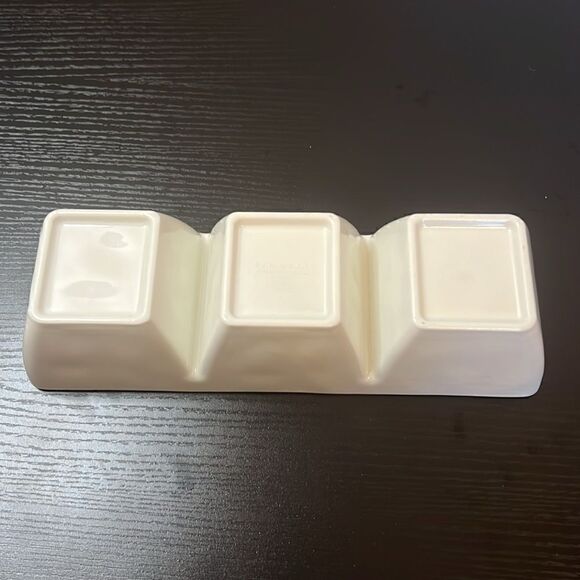 Rae Dunn Three Compartment Dip/Condiment Tray - Picture 5 of 5